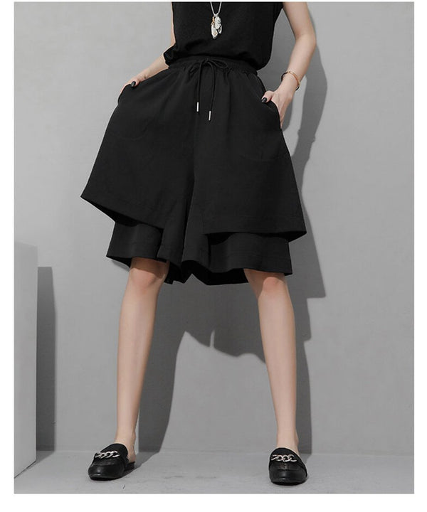 Wide Bermuda Pants